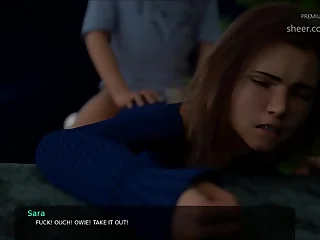 63 &ndash; My stepsister is screaming&period; &bdquo;It hurt&comma; restrain it&OpenCurlyDoubleQuote; When I gender her less the arse &lpar;Dubbing - Milfy City&rpar;