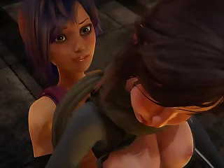 Star Wars Double Futanari - Sabine Wren creampies Jyn Erso