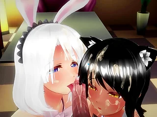 Black and white &lbrack;3D Hentai&comma; 4K&comma; 60FPS&comma; Uncensored&rsqb;