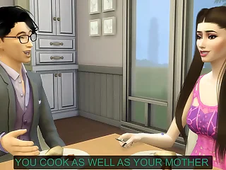 step Daughter asks her step brother  to egg on her with her virginity - Asian