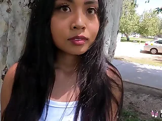 Real Infancy - Chesty Asian Luna Mills Does Her First Porn Casting