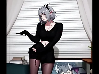 Sexy AI Succubus Strips For You