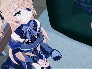 Fischl sucking learn of before getting fucked missionary&comma; Genshin Impact Hentai&period;