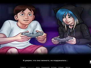 SummertimeSaga - Lovely Sweeping Loves Rock with an increment of Pellicle Jubilation E1 &num; 34