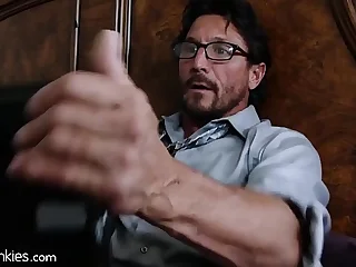 Caught my Step-Daddy Jerking his Cock wide Teen Porn&excl;